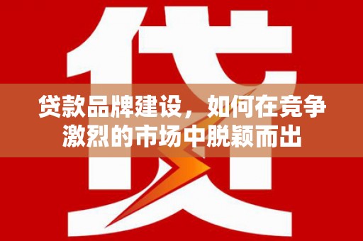 雨城贷款品牌建设，如何在竞争激烈的市场中脱颖而出
