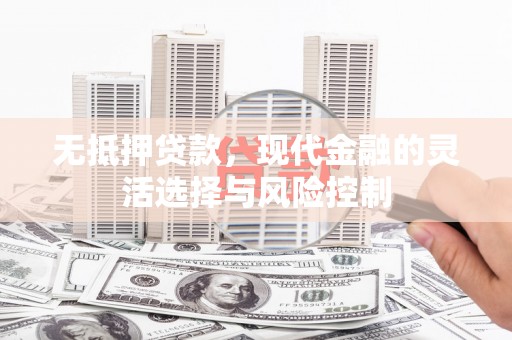 雨城无抵押贷款，现代金融的灵活选择与风险控制