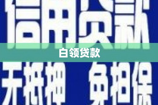 雨城白领贷款
