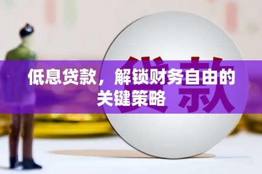 雨城低息贷款，解锁财务自由的关键策略