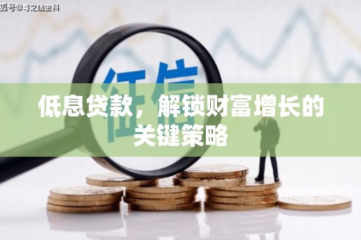 雨城低息贷款，解锁财富增长的关键策略