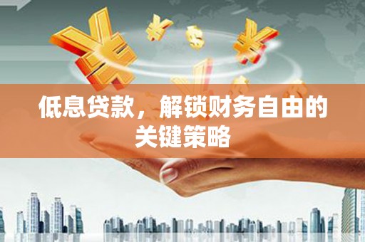 雨城低息贷款，解锁财务自由的关键策略