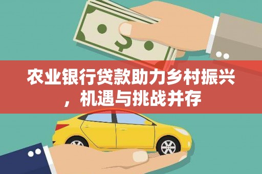 雨城农业银行贷款助力乡村振兴，机遇与挑战并存