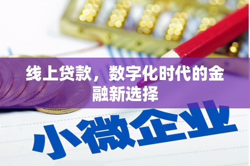 雨城线上贷款，数字化时代的金融新选择