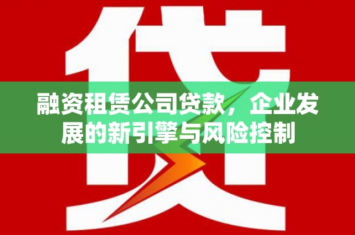 雨城融资租赁公司贷款，企业发展的新引擎与风险控制