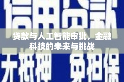雨城贷款与人工智能审批，金融科技的未来与挑战