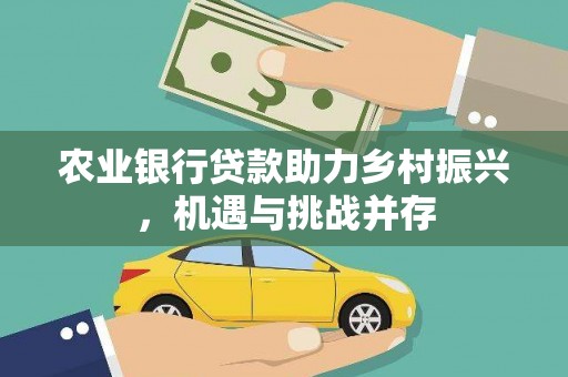 雨城农业银行贷款助力乡村振兴，机遇与挑战并存