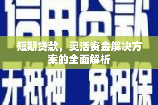 雨城短期贷款，灵活资金解决方案的全面解析