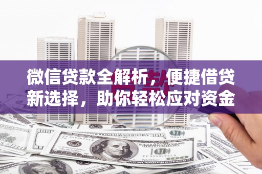 雨城微信贷款全解析，便捷借贷新选择，助你轻松应对资金需求